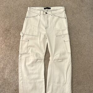Lioness Cream Boyfriend Jeans